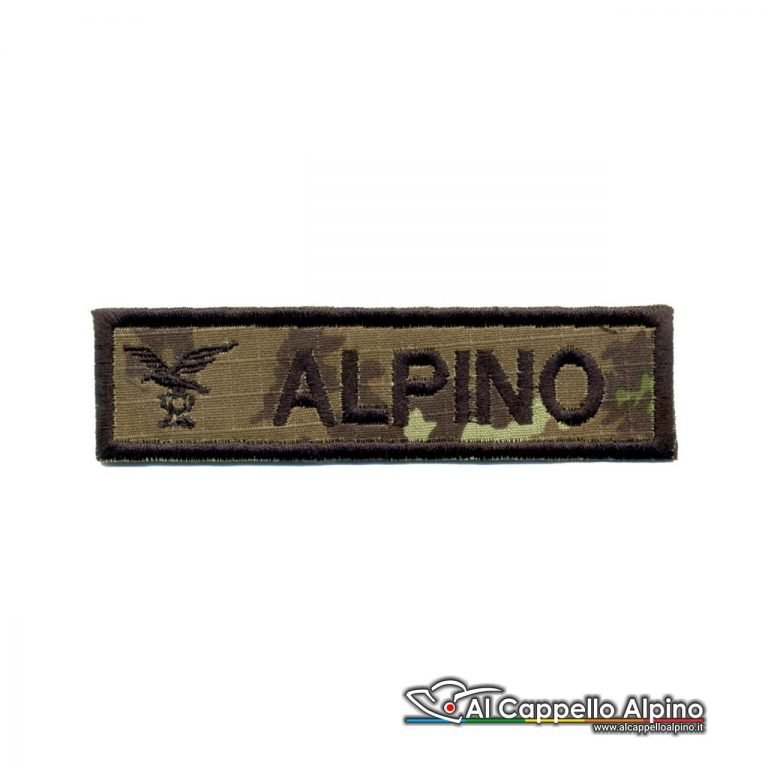 Topno0023 Patch Nome Fregio Alpino Vegetato
