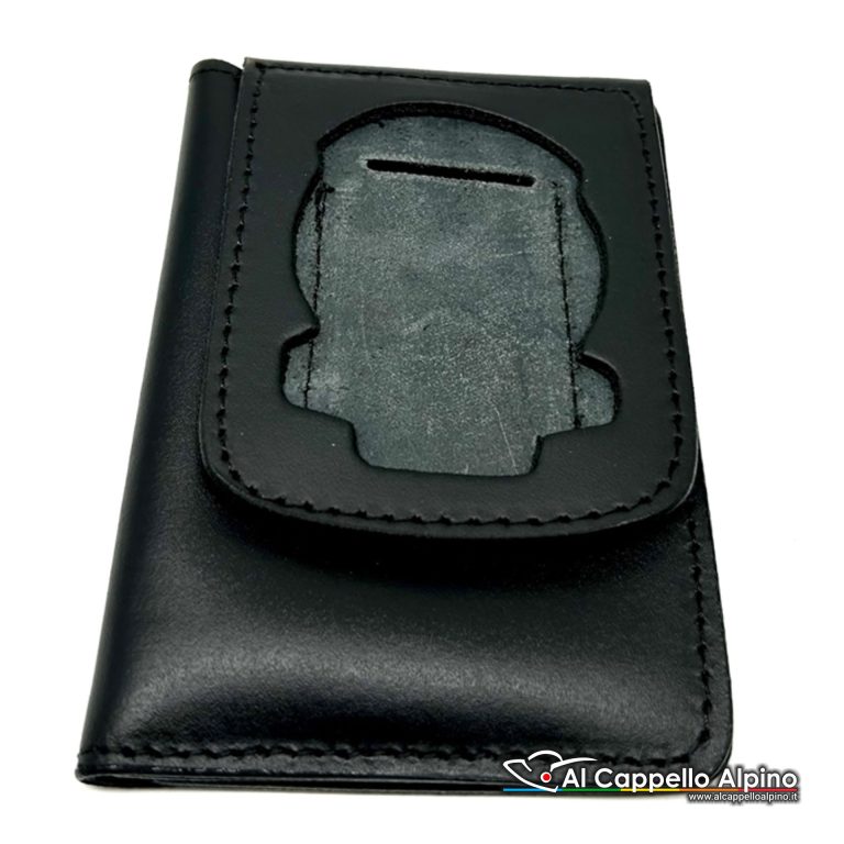 1wd99n Portatesserino Portafoglio Vega Holster 1wd99 Nero Pelle Guardia Di Finanza Senza Placca
