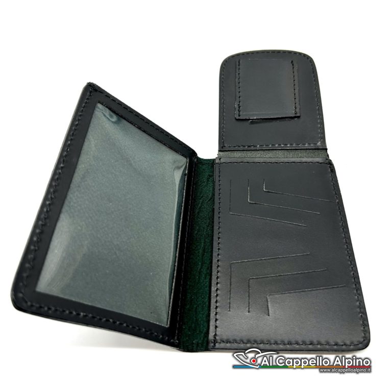 1wd99n Portatesserino Portafoglio Vega Holster 1wd99 Nero Pelle Guardia Di Finanza Senza Placca Interno