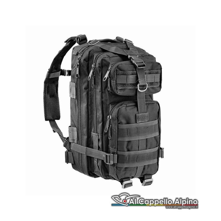 Opt Kbp003 01 Zaino Openland Tattico Nero 30 Lt 600d Nylon 45x25x27 Cm Fronte