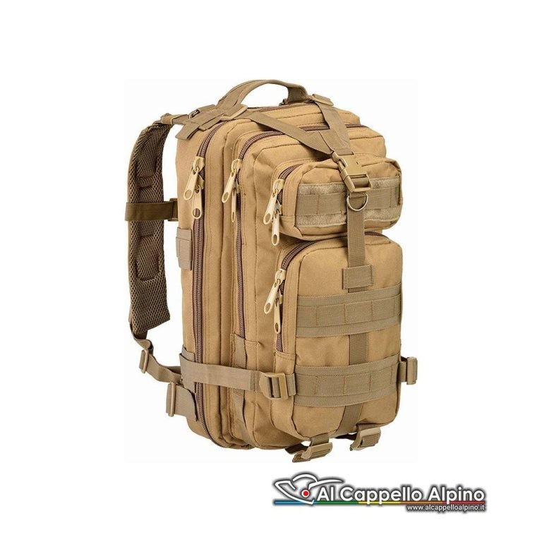 Opt Kbp003 03 Zaino Openland Tattico Tan Sabbia 30 Lt 600d Nylon 45x25x27 Cm Fronte