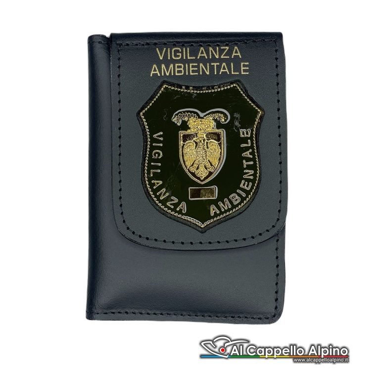 1wd29 Portatesserino Portafoglio Vega Holster Vigilanza Ambientale In Cuoio