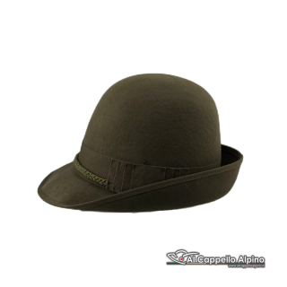 Sh0003 Cappello Alpino Sebastiani Tirato, Da Graduato, Feltro Di Lana (2)