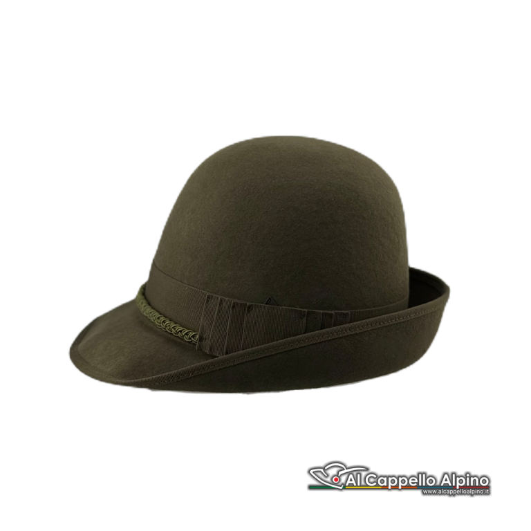 Sh0003 Cappello Alpino Sebastiani Tirato, Da Graduato, Feltro Di Lana (2)