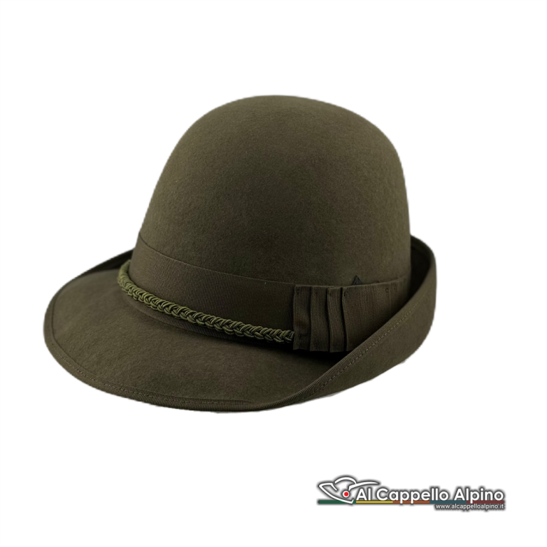 Sh0003 Cappello Alpino Sebastiani Tirato, Da Graduato, Feltro Di Lana (3)
