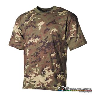 00103l T Shirt Mfh Vegetato, 100 Cotone 170 Gr