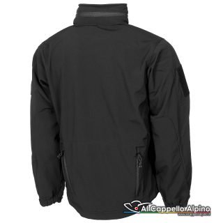 03415a Giacca Softshell Mfh Scorpion Nero Impermeabile 8000mm Traspirabile 5000 Mvp Retro