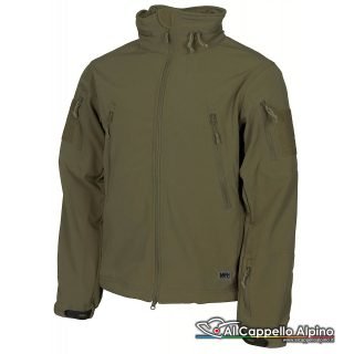 03415b Giacca Softshell Mfh Scorpion Od Verde Oliva Impermeabile 8000mm Traspirabile 5000 Mvp