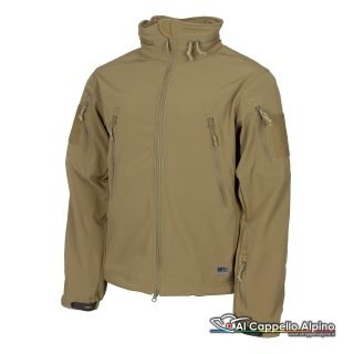 03415r Giacca Softshell Mfh Scorpion Coyote Tan Impermeabile 8000mm Traspirabile 5000 Mvp