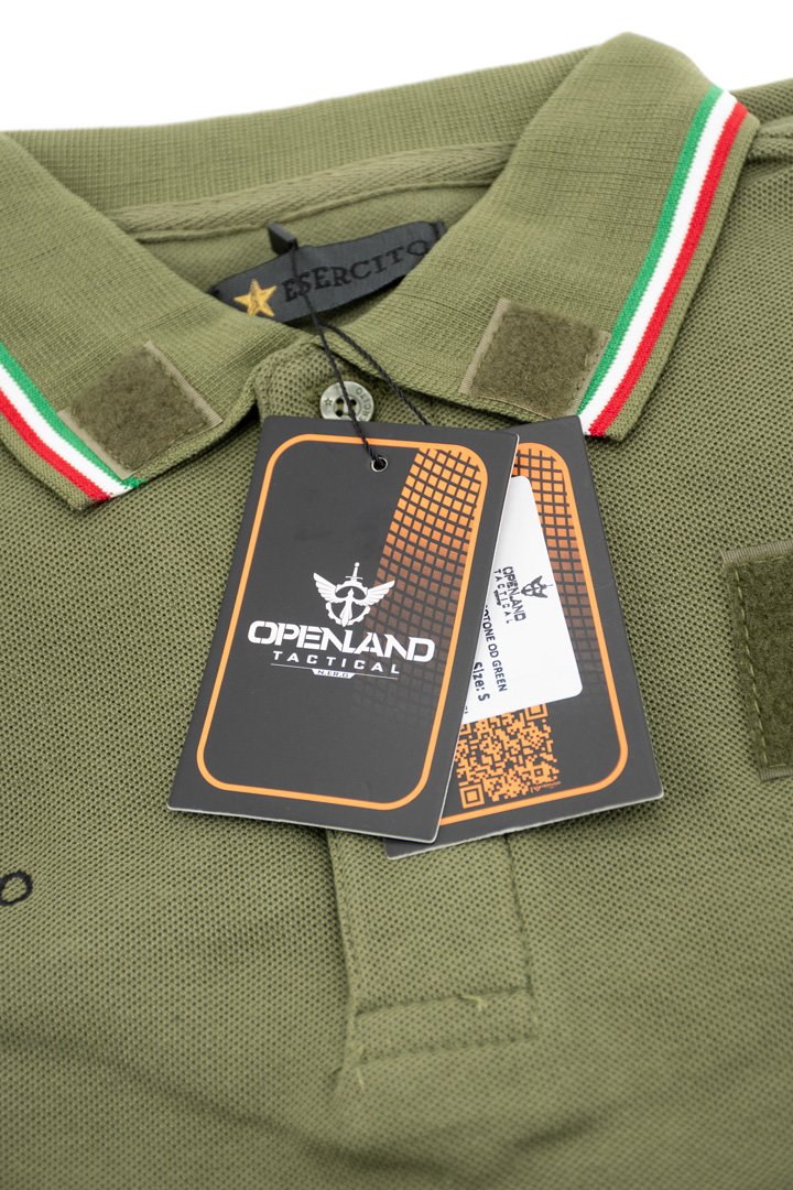 Opt Poloei02 Polo Openland Esercito Italiano Od Verde Oliva, 100% Cotone, Areazione Ascellare (7)